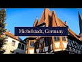 Strolling in michelstadt old town  christmas market germany 