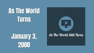 As The World Turns January 3 2000 Full Episode