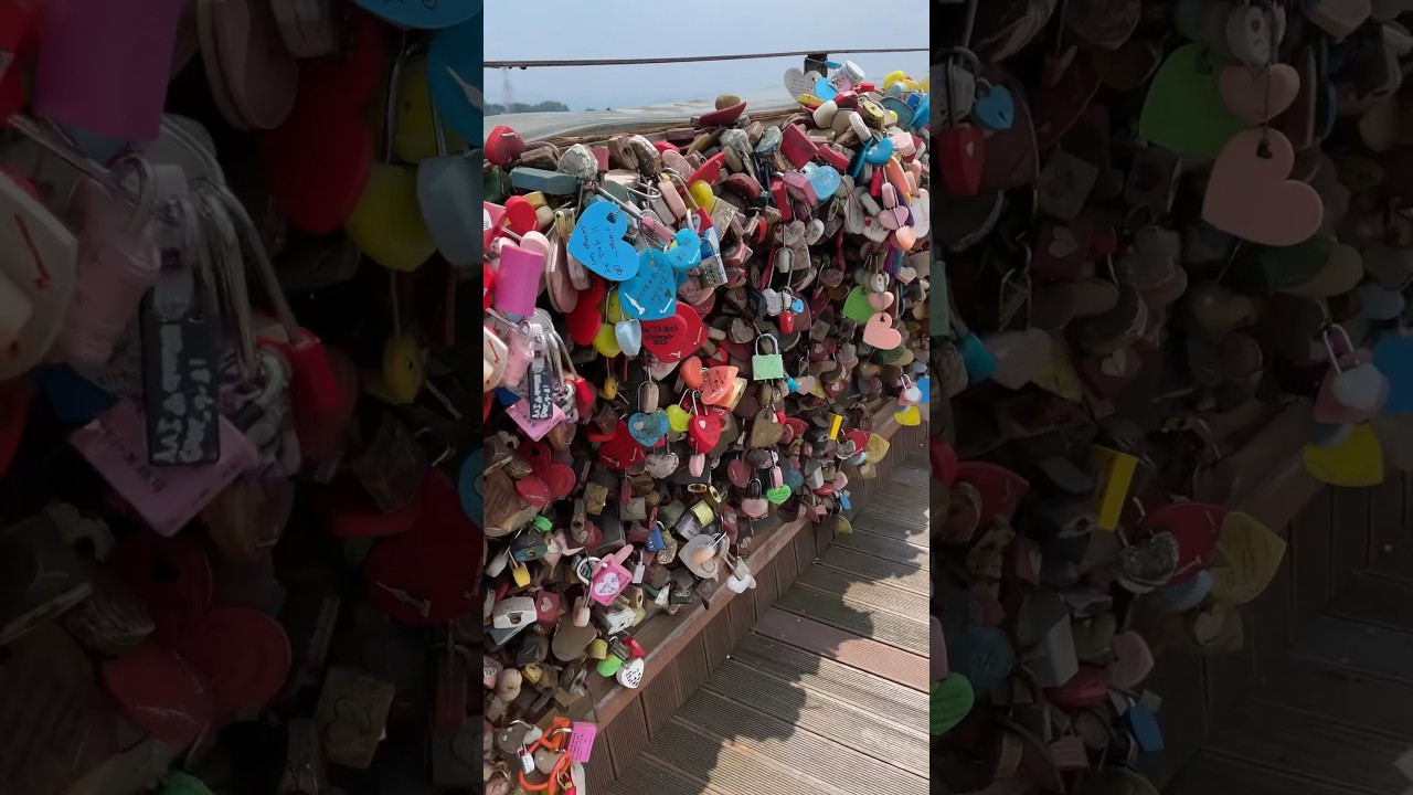 Team love locks or no? #familytravel #korea #travelcouple