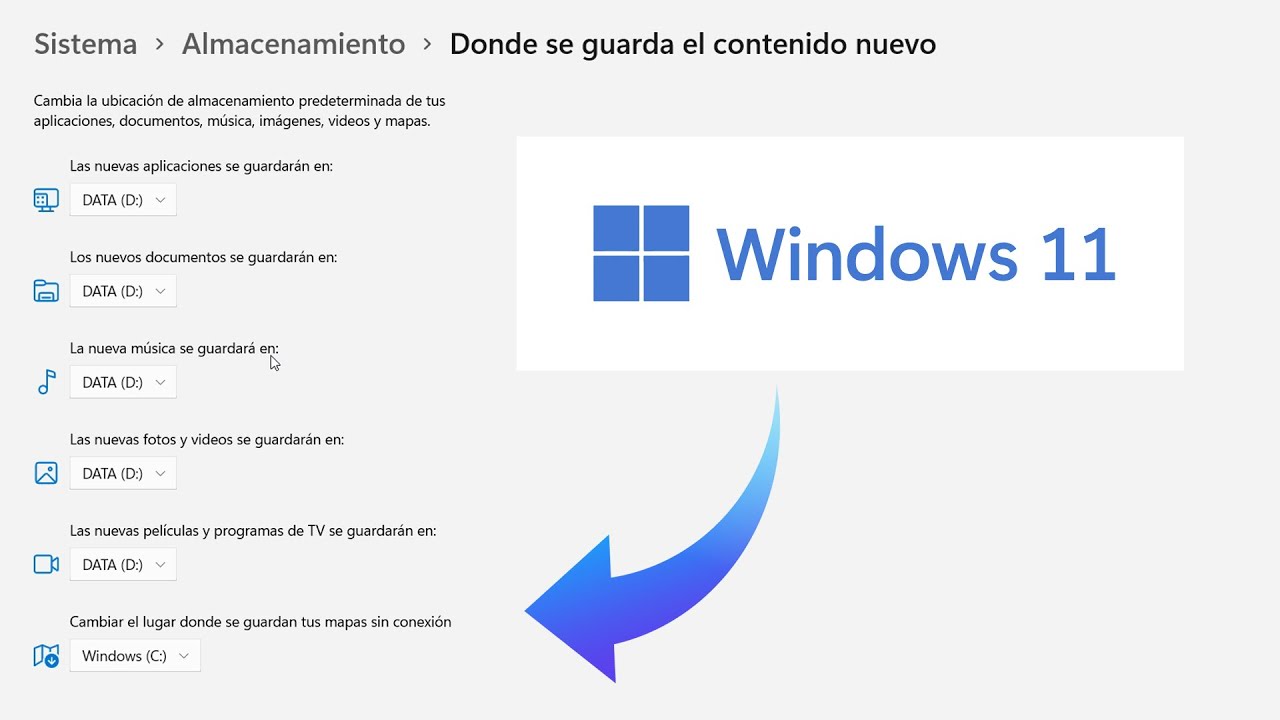Como Cambiar La Configuracion De Almacenamiento www.youtube.com
