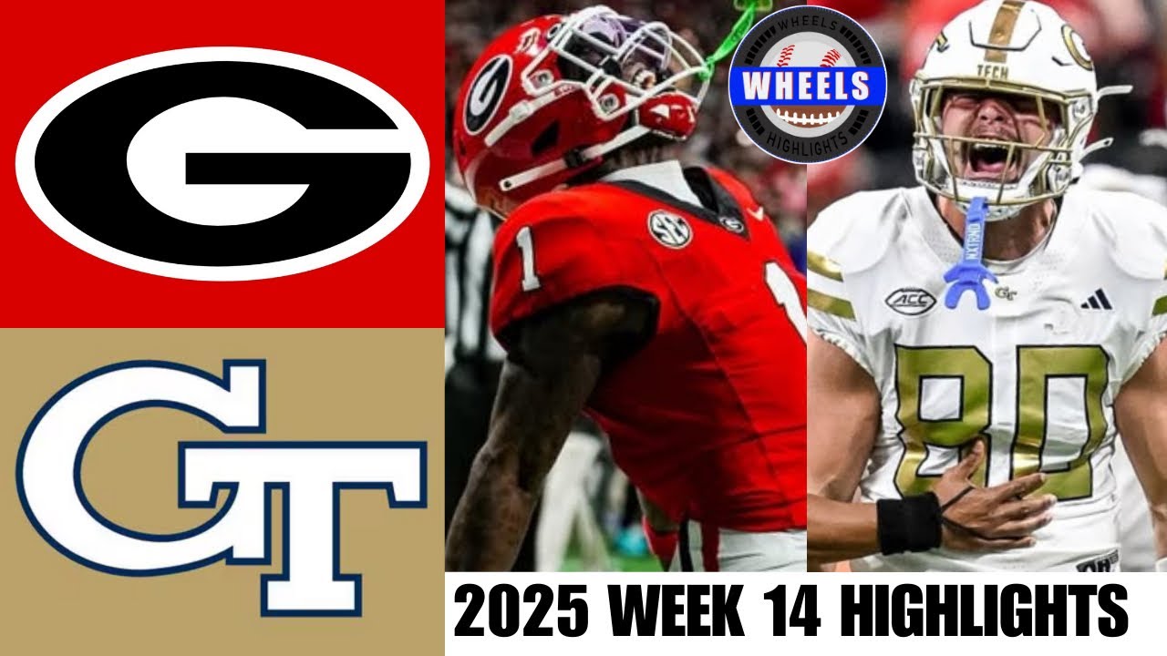 4 Georgia Vs 23 Georgia Tech Highlights Week 14 2025 College 