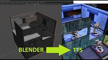How to make wargaming terrain for Tabletop Simulator for free using Blender (infinity the game)