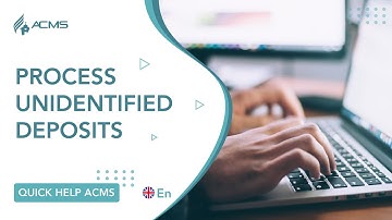 Process Unidentified Deposits