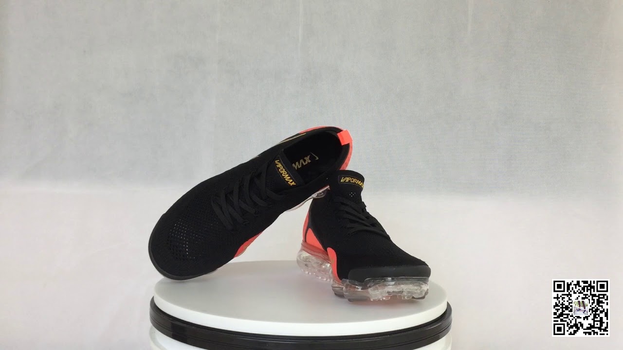 air vapormax 2 black laser orange total crimson