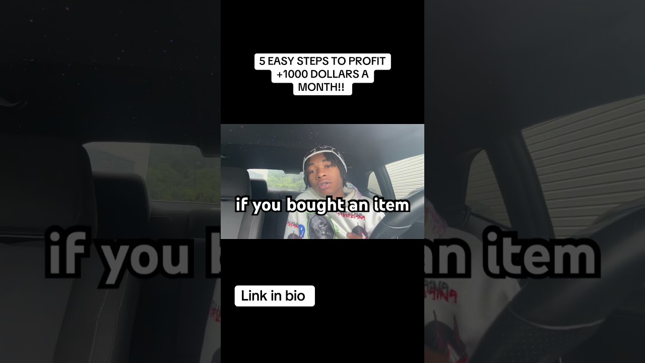 5 easy steps to profit +1000 dollars a month!!! 