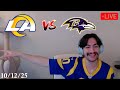 RAMS v.s. RAVENS LIVE REACTS | adonisgq (10/12/25)