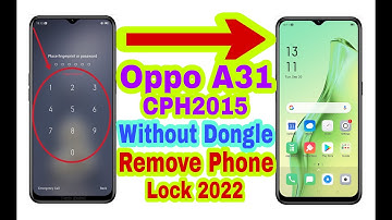 Oppo A31 (CPH2015) Remove Phone Lock 2022/Free Sp Flash Tool/Without Dongle/Reset Phone 100% Working