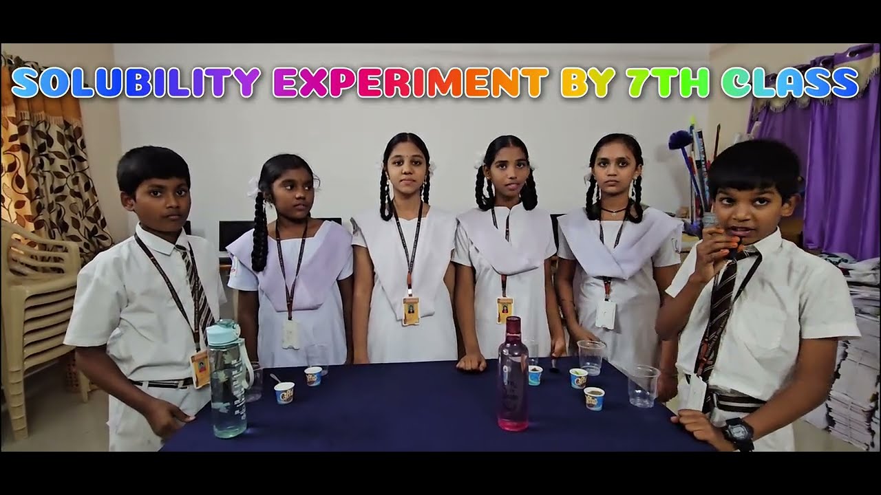 SOLUBILITY EXPERIMENT BY 7th CLASS STUDENTS # - YouTube