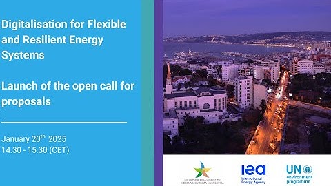 Digitalisation for Flexible and Resilient Energy Systems - Call for Proposals