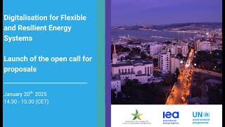 Digitalisation for Flexible and Resilient Energy Systems - Call for Proposals