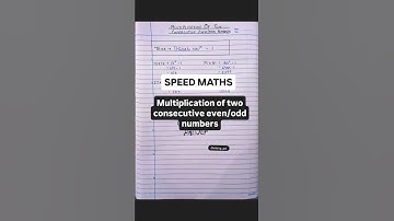 Short trick to multiply two consecutive even/odd numbers #multiplication #speedmaths #shorttrick