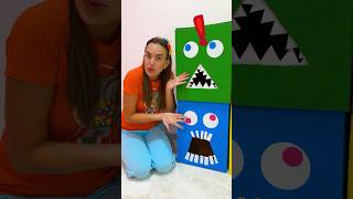 Baby Alice and Mom learn colors with boxes