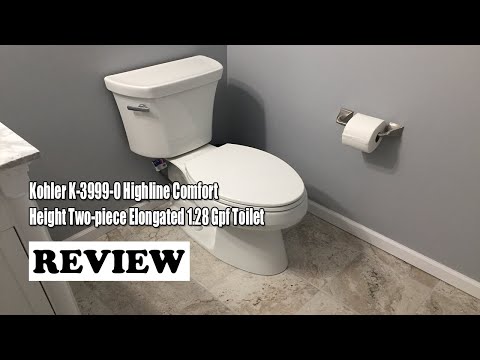 Review Kohler K-3999-0 Highline Comfort Height Two-piece Elongated 1.28 Gpf Toilet 2022