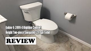 Review Kohler K-3999-0 Highline Comfort Height Two-piece Elongated 1.28 Gpf Toilet 2022