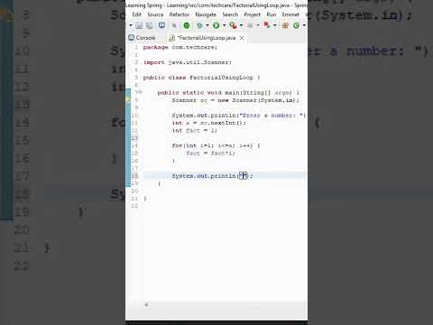 Factorial of a number without recursion in Java | Java Development | Shashank Dubey