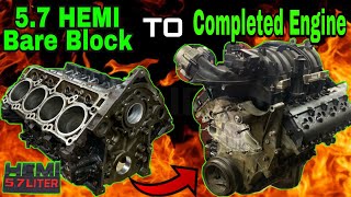 5.7 HEMI Rebuild how to go from Bare Block to COMPLETED ENGINE