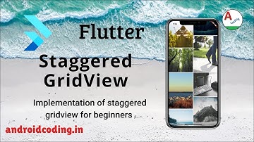 Flutter staggered grid view tutorial for beginner | Source in description | flutter coding