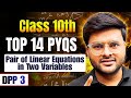 Top 14 Q Pair of Linear Equations