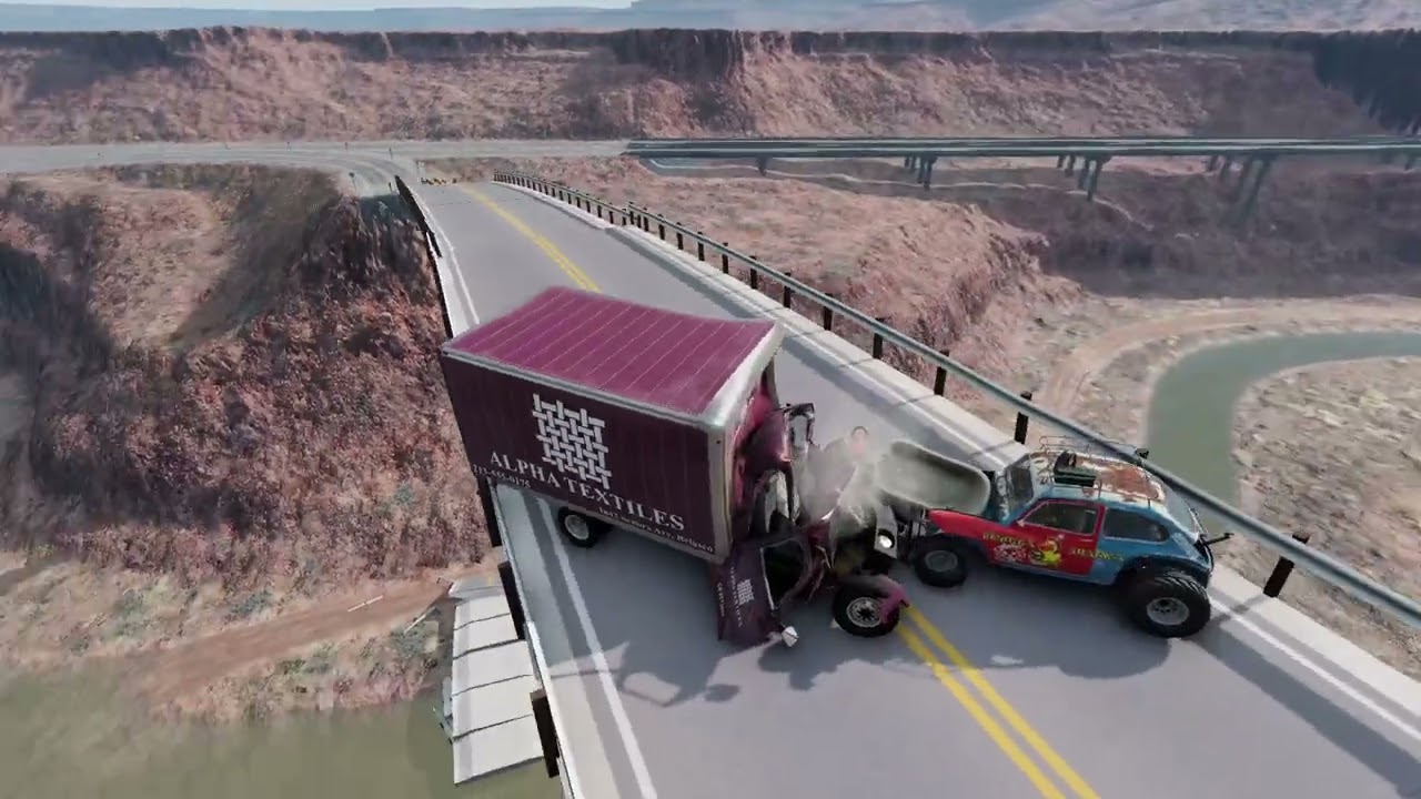 Realistic High-Speed Car Crashes in BeamNG.drive 