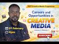 TVET CREATIVE MEDIA TRAINING – LESSON 3: CAREER &amp; OPPORTUNITIES IN CREATIVE MEDIA PRODUCTION