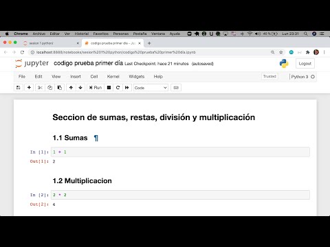 Video: ¿Cómo uso Python en el cuaderno Jupyter?