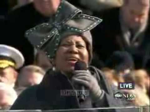 Aretha Franklin My Country Tis of Thee - Obama Inauguration - Full Version