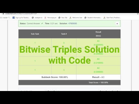 Bitwise Tuples Solution | Codechef Bitwise Tuples Solution | Codechef June Long Challenge Solution