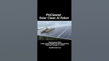 dry & wet clean #solarcleanrobot #photovoltaic #floatingsolar#groundmountsolar #PhiCleaner #pvclean