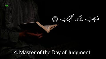 Surah Al Fatiha Mishary AlAfasi Arabic & English | سورة الفاتحة للشيخ مشاري العفاسي مترجمة للانجليزي