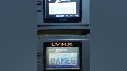 Atari LYNX McWill screen compared to working original