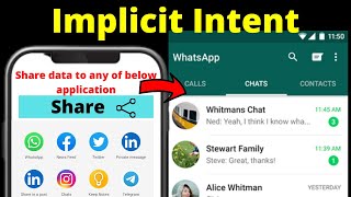 Implicit Intent in Android | Implicit intent  Example | Implicit Intent in Android in Hindi  (#9)