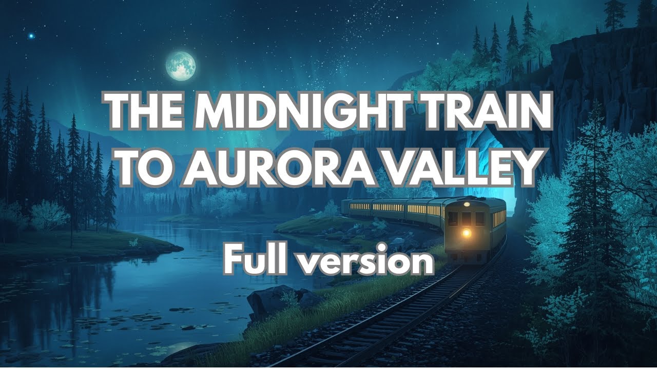 “A Calm Night Journey: The Midnight Train to Aurora Valley Full version (Sleep Story for Adults)”