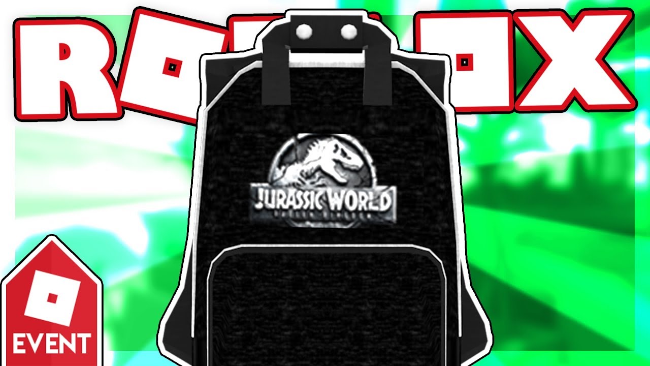 Event How To Get The Jurassic World Backpack Roblox Creator Challenge Youtube - roblox jurassic world event