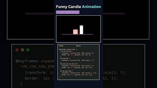 🔥Candle Animation Using Pure HTML & CSS! #coding