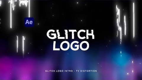 Glitch Logo Intro - TV Distortion | After Effects Template