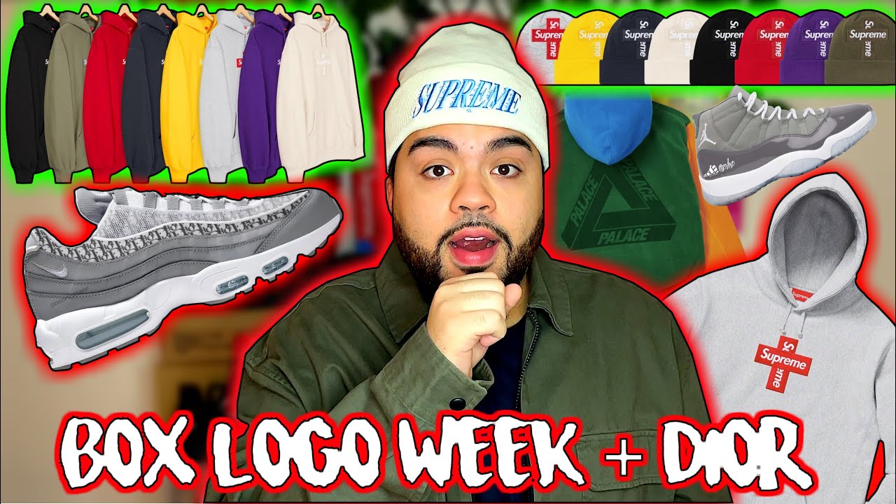 SUPREME BOX LOGO WEEK 15 FW20 + Palace Week 2 & DIOR Air Max LEAK