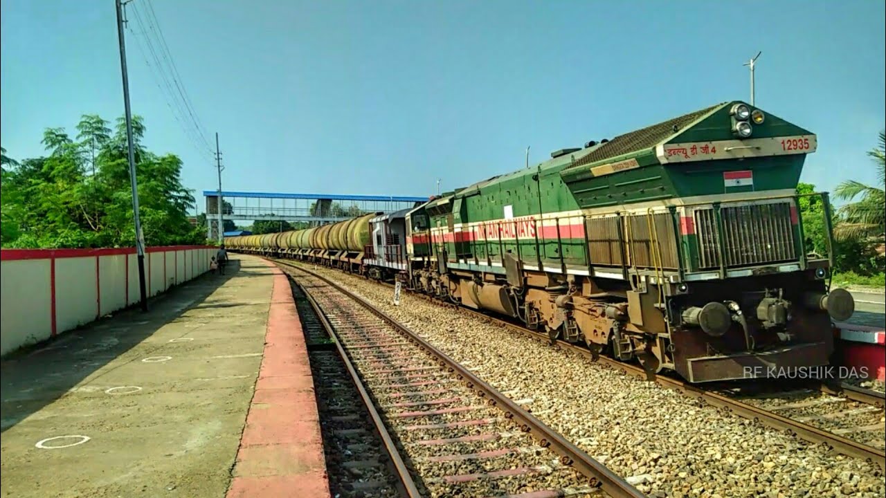 Btpn Rake Petroleum Tanker (BTPN) rake powered by UDL EMD WDG-4 || Caboose at ...