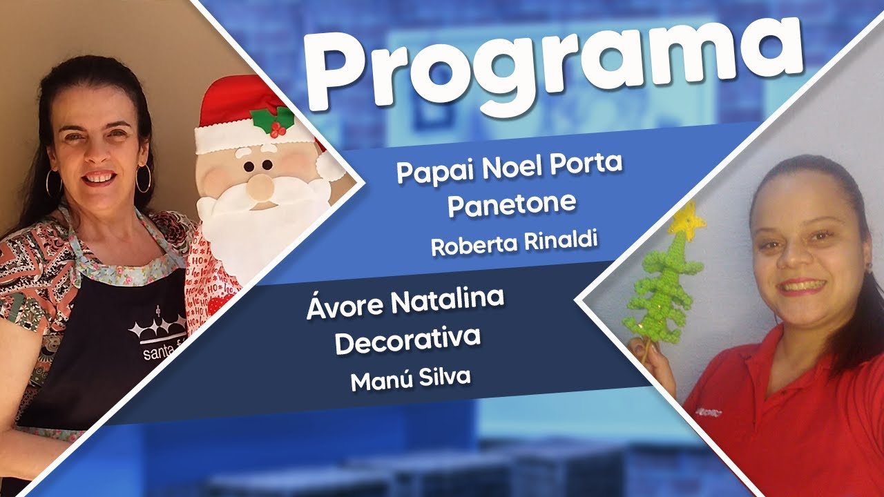 Enfeite Papai Noel Hohoho – Roberta Rinaldi - Feltros Santa Fé