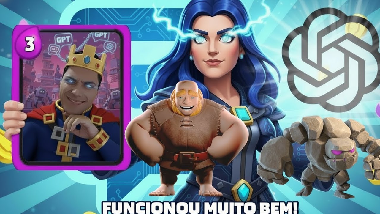 O CHAT GPT MONTOU NOSSO DECK DE DUPLAS NO CLASH ROYALE