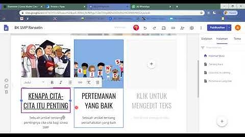 [5] Memasang Tautan pada Gambar/Text Pada Halaman Depan Web pada Google Sites