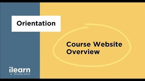 How To Use Your Course Website
