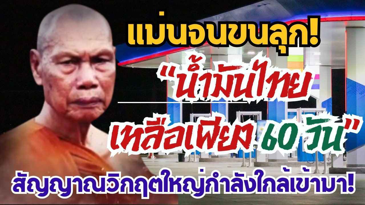 แม่นจนขนลุก!คำทำนายเกิดขึ้นจริง จาก หลวงปู่สังวาลย์ น้ำมันไทยเหลือเพียง 60 วันสัญญาณวิกฤตใกล้เข้ามา!