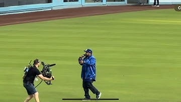 Ice Cube Dodgers vs Yankees Game 2 World Series. Today was a good day!