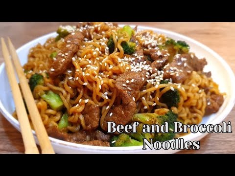 Beef and Broccoli Noodles |  Quick and Easy Beef and Broccoli Noodles