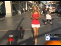 Olga Ospina Little white shorts - KTLA (01-04-12)