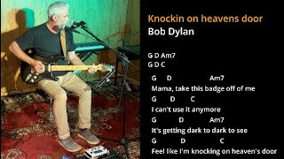 Vignette de la vidéo "Knockin on heavens door (Bob Dylan) - One Man Band Chords and Lyrics"