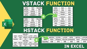Excel NEW Exciting Functions for Compiling Data| VSTACK & HSTACK Function in Excel