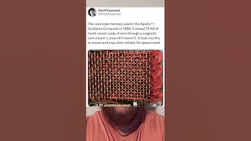 Het belangrijkste touwgeheugen dat in 1969 werd gebruikt in de Apollo 11 Guidance Computer.