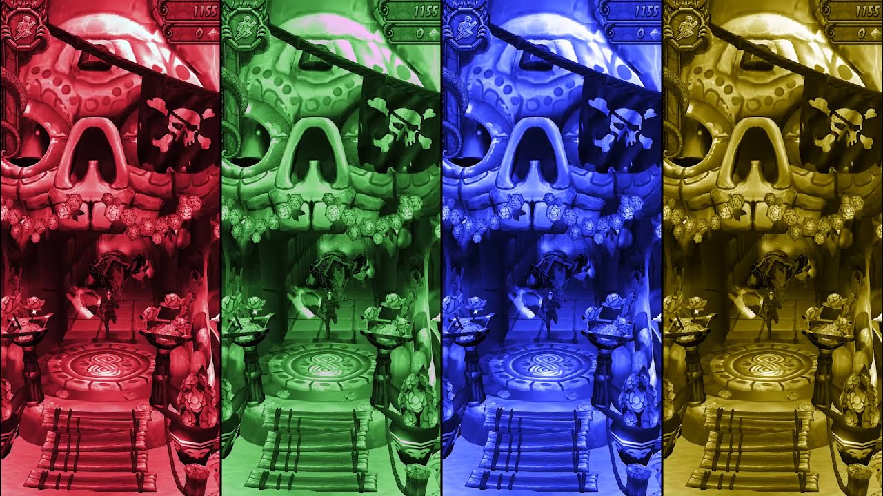 Temple Run 2 Spirits Cove Multicolor GamePlay - Red Vs Green Vs Blue Vs Yellow - Endless Run 