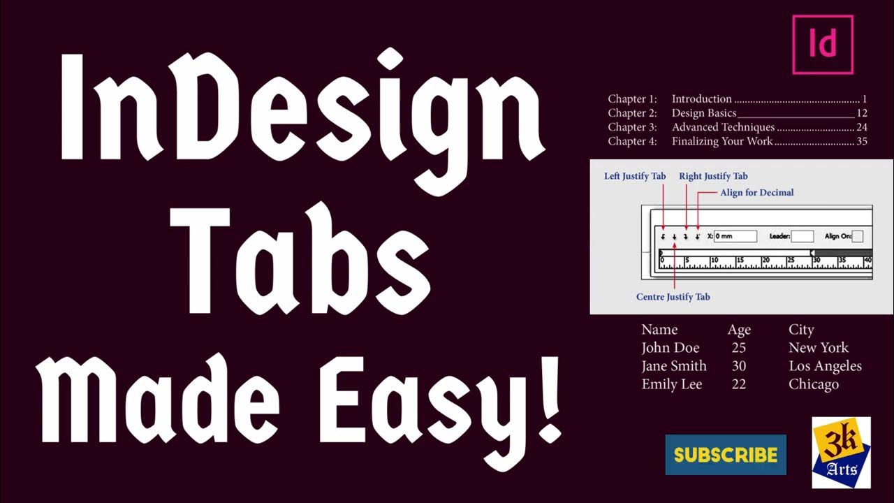 How to set tabs in indesign perfect text alignment made easy 